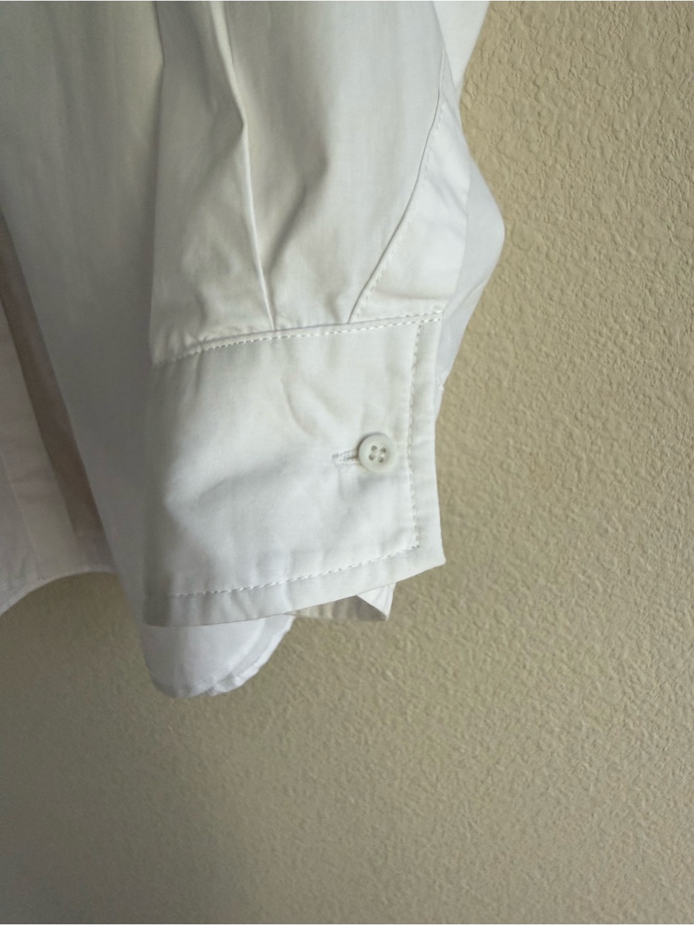 Dèluc Beloy White Oversized Baloon Sleeves Cotton Button Down Shirt Size M NWT - Picture 8 of 14